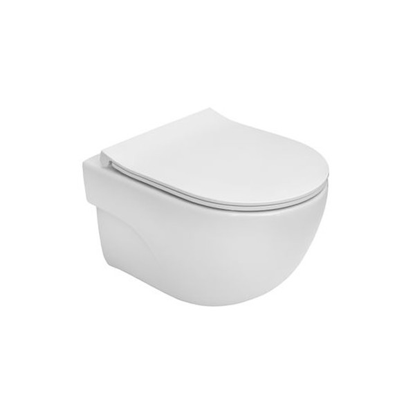 Roca Meridian Compacto miska WC wisząca Rimless z deską WC wolnoopadającą Slim A34H242000