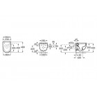 Roca Meridian Compacto miska WC wisząca Rimless z deską WC wolnoopadającą Slim A34H242000