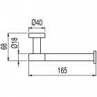 OUTLET Tres Max Tres uchwyt na papier toaletowy chrom 16163606
