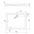 Deante Minimal brodzik prostokątny 100x90 cm KTN 045B