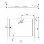 Deante Minimal brodzik prostokątny 100x80 cm KTN 046B