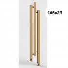 Imers Cubic grzejnik łazienkowy 166x23 cm biały połysk 2522/BIP