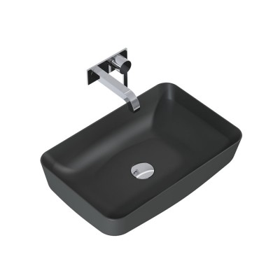 Elita Meble Nomia Anthracite umywalka nablatowa 50x39 cm 145294 Elita Meble Nomia Anthracite umywalka nablatowa 50x39 cm 145294