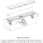 Deante Deante odpływ liniowy z rusztem pełnym 100 cm KOS 010B