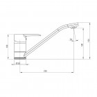 Deante Corio bateria zlewozmywakowa Eco chrom BFCE060M