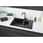 Deante Andante zlewozmywak granitowy 78x49 cm grafitowy ZQN 2513