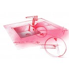 Deante Andante Flush zlewozmywak granitowy 78x49 cm alabaster ZQN A11F