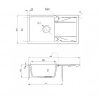 Deante Evora zlewozmywak granitowy 78x44 cm beżowy ZQJ 5113