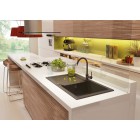 Deante Zorba zlewozmywak 1-komorowy z ociekaczem grafitowy ZQZ 2113