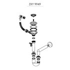 Deante syfon do zlewozmywaków granitowych ZXY 9949