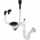 Deante Space Saver syfon do zlewozmywaków granitowych czarny mat ZXY N972