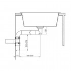 Deante Space Saver syfon do zlewozmywaków granitowych czarny mat ZXY N972