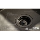 Deante Space Saver syfon do zlewozmywaków granitowych czarny mat ZXY N973