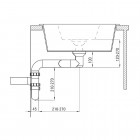 Deante Space Saver syfon do zlewozmywaków granitowych czarny mat ZXY N973