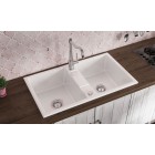 Deante Tamizo Bateria zlewozmywakowa stojąca z prostokątną wylewką - chrom