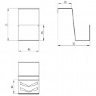 Deante haczyk na gąbkę kuchenną czarny mat ZZM N10H