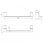 Deante reling na ściereczkę kuchenną biały ZZM A60R