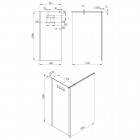Deante Mokko ścianka wolnostojąca Walk-in 90 cm KQM 039P