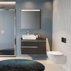 Roca Hebe miska WC wisząca Rimless z deską WC wolnoopadającą Slim A34H138000