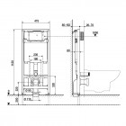 Roca Hebe zestaw podtynkowy + miska WC RImless z deską wolnoopadającą Slim A893104741