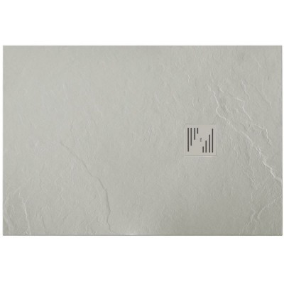 Roca Hebe brodzik prostokątny kompozytowy 80x100 cm szary cement AP7033E832001300
