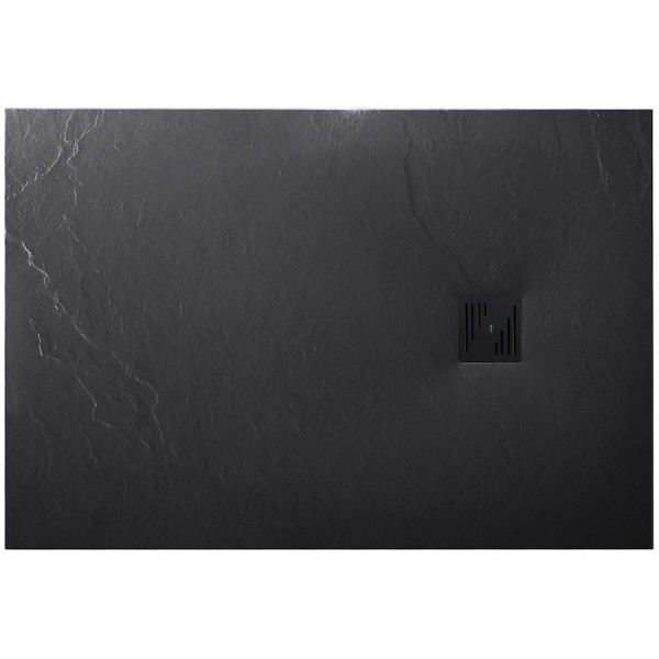 Roca Hebe brodzik prostokątny kompozytowy 80x120 cm czarny AP7034B032001400
