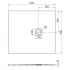 Roca Hebe brodzik prostokątny kompozytowy 90x100 cm biały AP7033E838401100