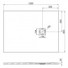 Roca Hebe brodzik prostokątny kompozytowy 90x120 cm biały AP7034B038401100