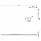 Roca Hebe brodzik prostokątny kompozytowy 90x160 cm biały AP70364038401100