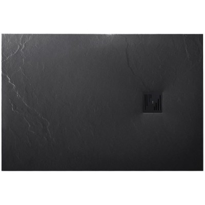 Roca Hebe brodzik prostokątny kompozytowy 90x160 cm czarny AP70364038401400
