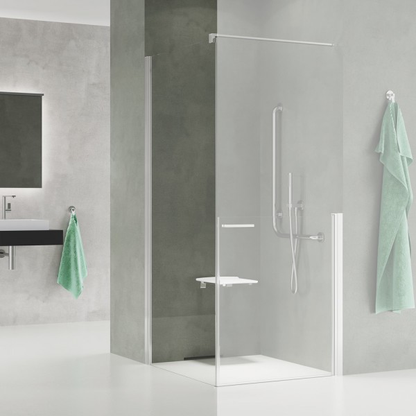 Sanswiss Solino M ścianka prysznicowa 70 cm boczna do drzwi SOMT10705007