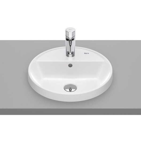 Roca Gap umywalka wpuszczana w blat okrągła 40 cm Maxi Clean A3270Y400M