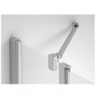 Sanswiss Solino M kabina prysznicowa kwadratowa 120 cm prawa SOMF13D1205007+SOMT11205007