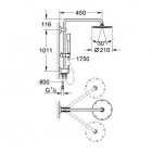 Grohe Rainshower System 210 system prysznicowy 27058000