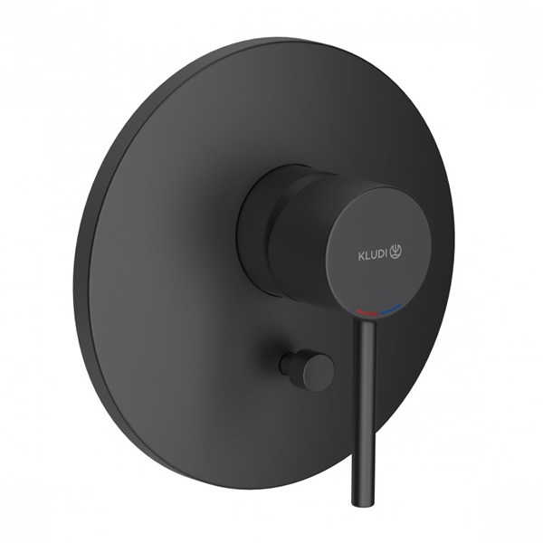 OUTLET Kludi Bozz bateria wannowo-prysznicowa podtynkowa czarny mat 386503976