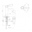 Steinberg seria 100 bateria umywalkowa z korkiem automatycznym chrom 100 1755