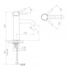 Steinberg seria 100 bateria umywalkowa bez korka automatycznego chrom 100 1750