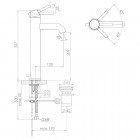 Steinberg seria 100 bateria umywalkowa wysoka z korkiem automatycznym chrom 100 1705