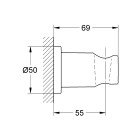 Grohe Rainshower uchwyt prysznicowy ścienny brushed warm sunset 27074DL0