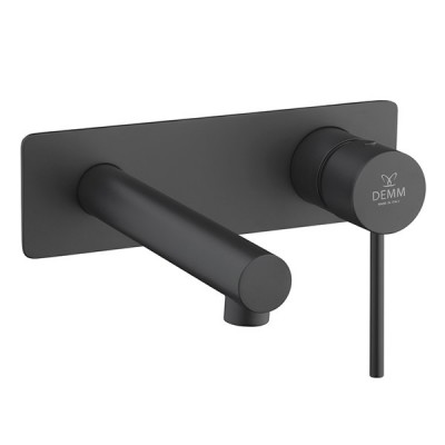 Demm Spike Black bateria umywalkowa podtynkowa czarna Demm Spike Black bateria umywalkowa podtynkowa czarna