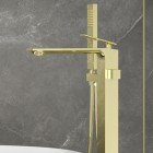 Besco Aspira bateria wannowo-prysznicowa wolnostojąca złota BW-A-ZL