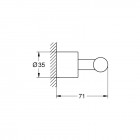 Grohe Atrio wieszak punktowy warm sunset 40312DA3