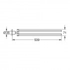 Grohe Atrio wieszak na ręcznik dwuramienny warm sunset 40308DA3