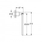 Grohe Atrio wieszak na ręcznik ring warm sunset 40307DA3