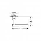 Grohe Atrio uchwyt na papier warm sunset 40313DA3