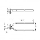 Grohe Selection wieszak na ręcznik dwuramienny warm sunset 41059DA0