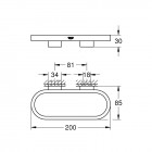 Grohe Selection wieszak na ręcznik 20 cm warm sunset 41035DA0