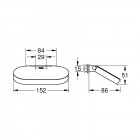 Grohe Selection uchwyt na papier z klapką warm sunset 41069DA0