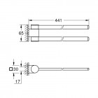 Grohe Selection wieszak na ręcznik dwuramienny warm sunset 41063DA0