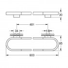 Grohe Selection wieszak na ręcznik 60 cm warm sunset 41056DA0